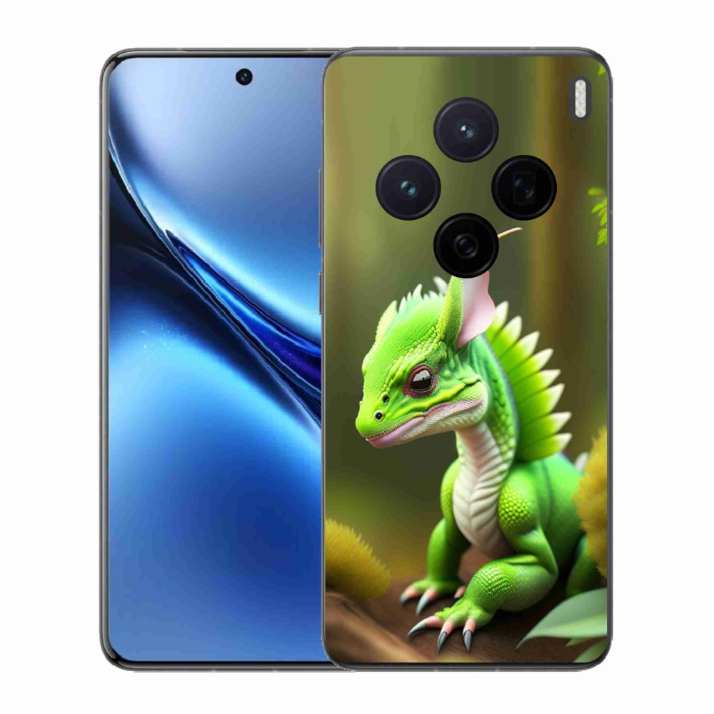 Gelový kryt mmCase na Vivo X200 5G - zelený dráček