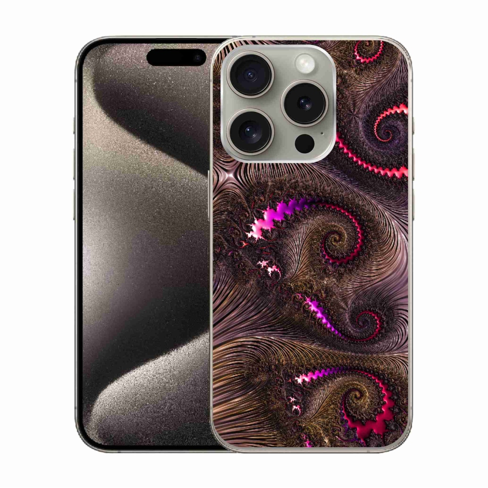Gelový kryt mmCase na iPhone 15 Pro - abstraktní motiv 24