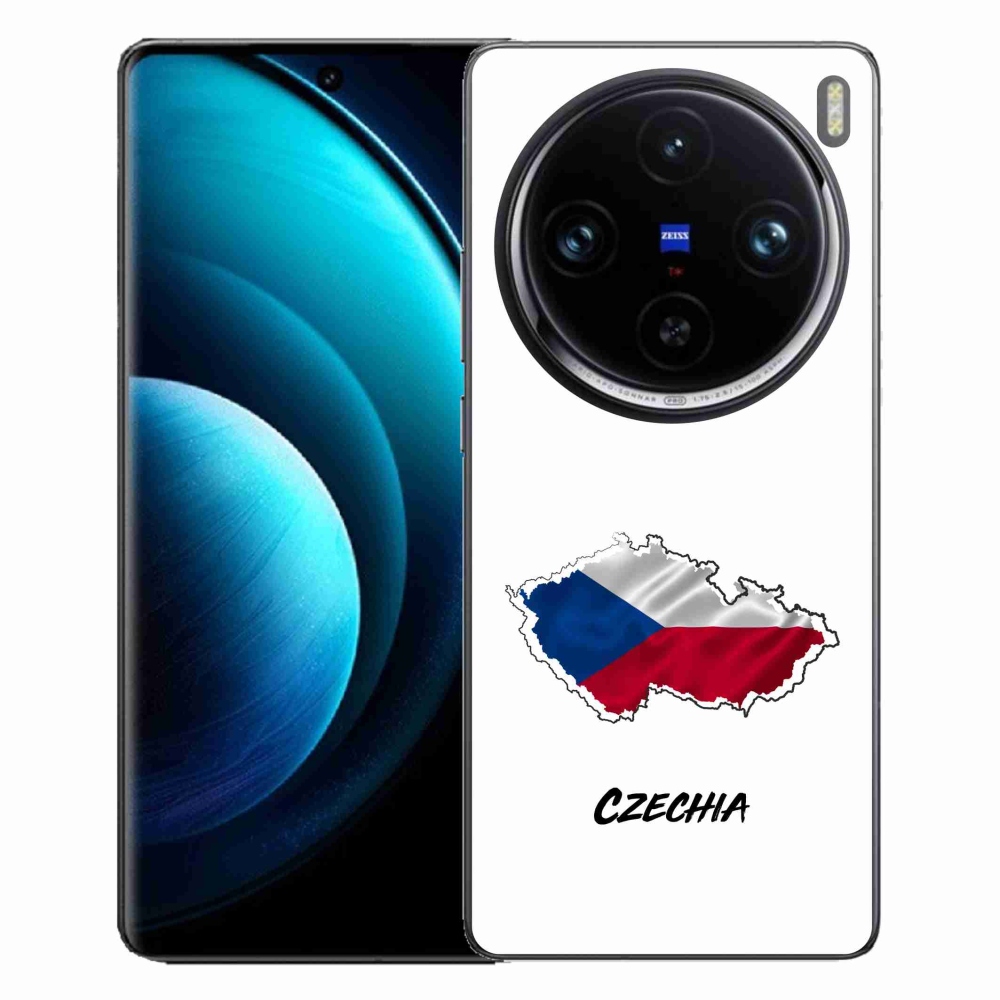 Gelový kryt mmCase na Vivo X100 Pro 5G - Czechia bílé pozadí