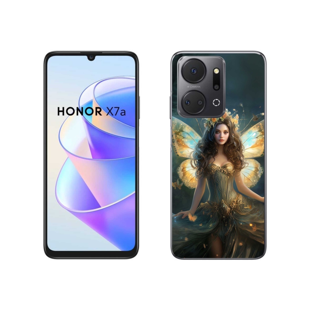 Gelový kryt mmCase na Honor X7a - motýlí žena