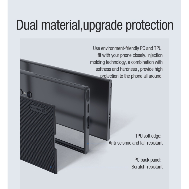 Nillkin Super Frosted PRO Magnetic Zadní Kryt pro Samsung Galaxy S24 Ultra Black