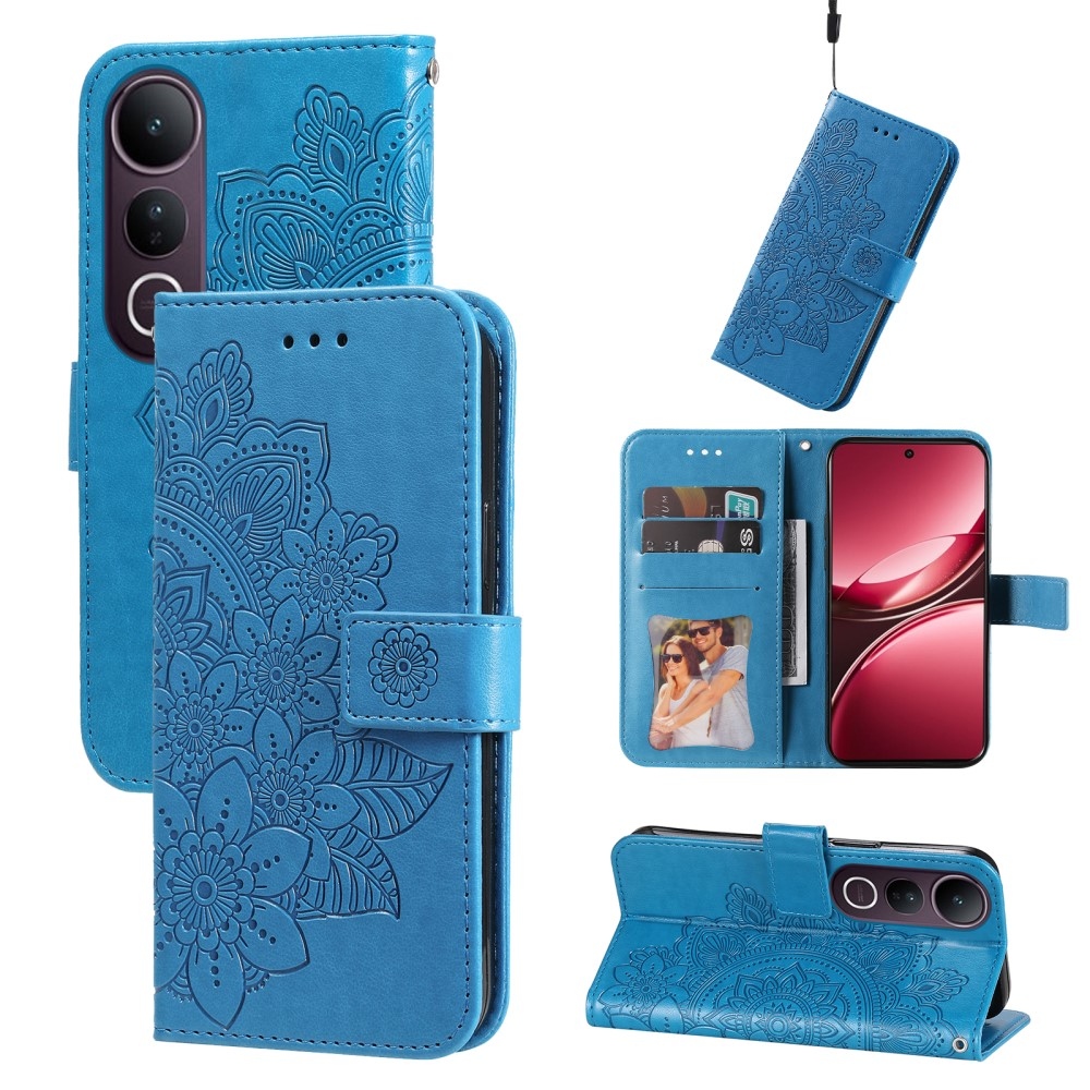 Mandala knížkové pouzdro na Vivo V50 Lite 4G/5G - modré