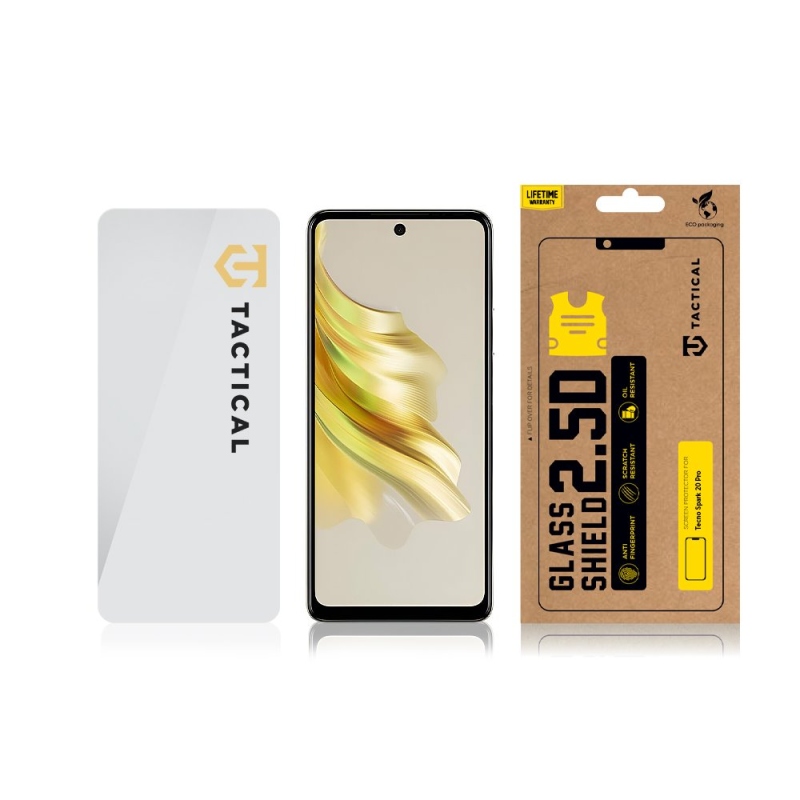 Tactical Glass Shield 2.5D sklo pro Tecno Spark 20 Pro Clear