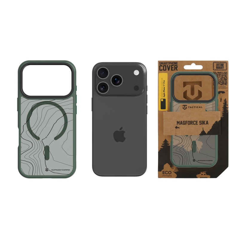 Tactical MagForce Hyperstealth Sika Kryt pro iPhone 17 Pro Forest Green