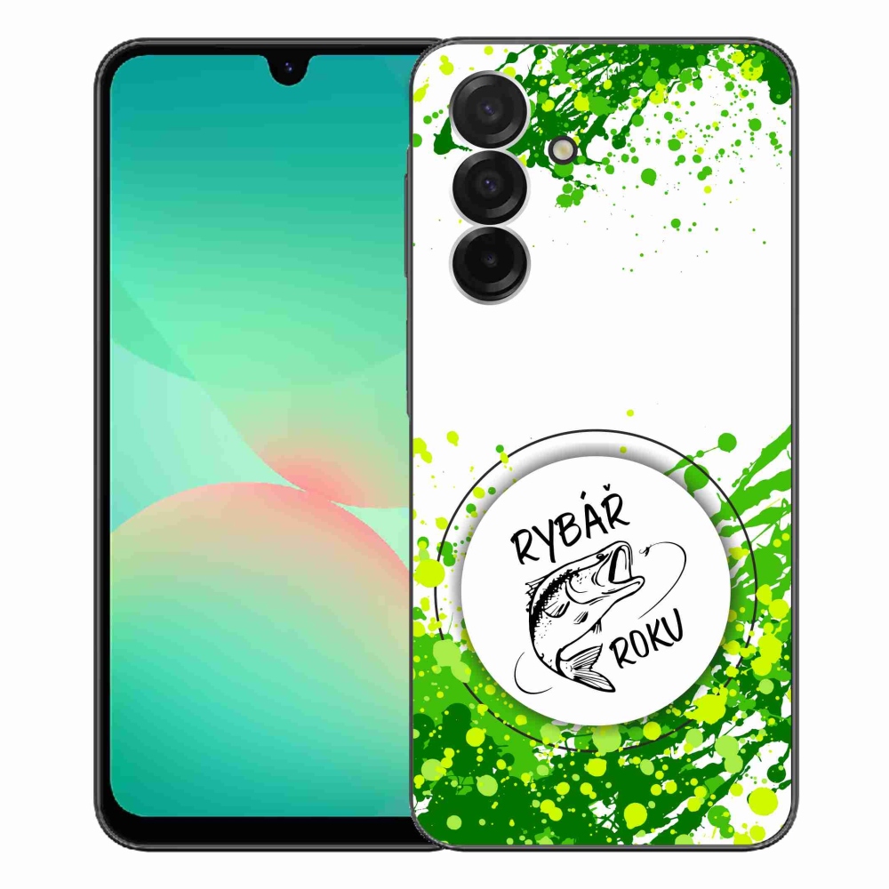 Gelový kryt mmCase na Samsung Galaxy A26 5G - rybář roku bílé pozadí