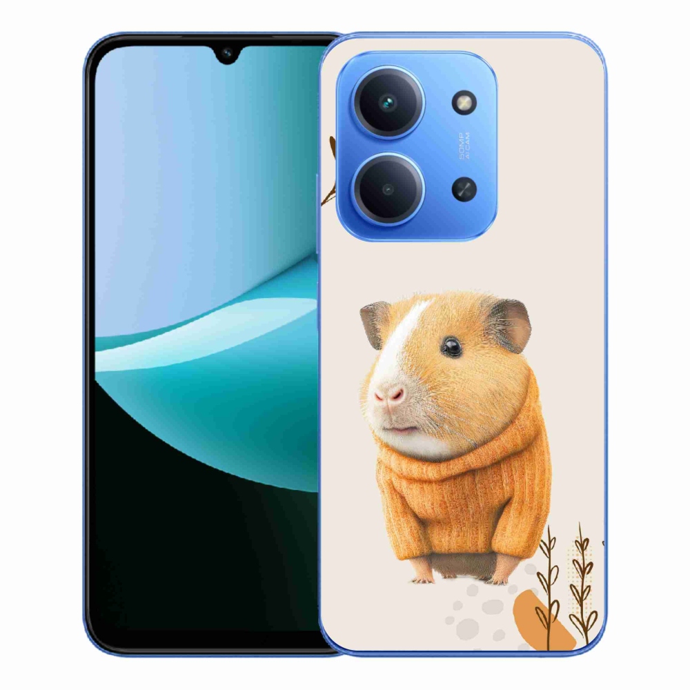 Gelový kryt mmCase na Xiaomi Redmi 15C 4G/5G (173mm) - morče ve svetru