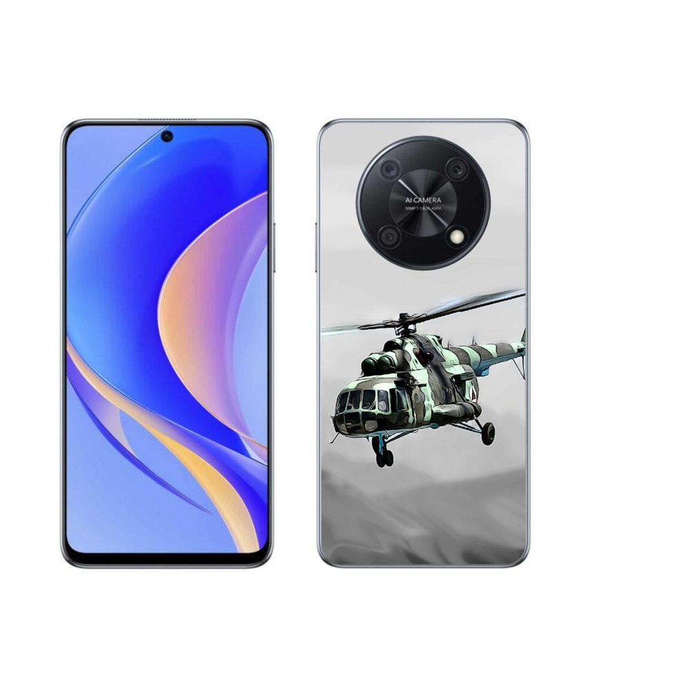 Gelový kryt mmCase na Huawei Nova Y90 - vojenský vrtulník