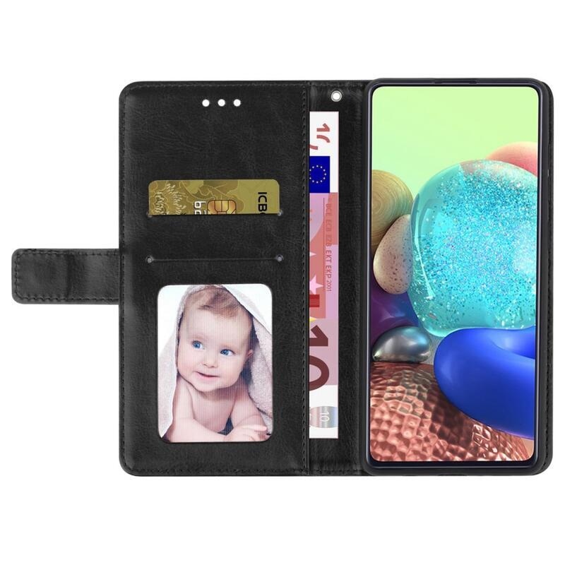 Y-Line PU kožené peněženkové pouzdro na mobil Xiaomi Poco C40 - černé