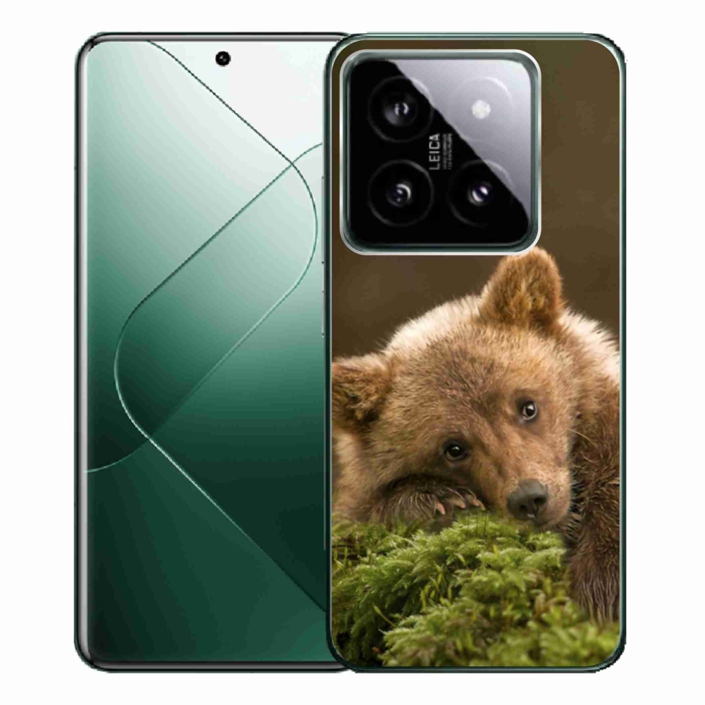 Gelový kryt mmCase na Xiaomi 14 Pro - medvěd