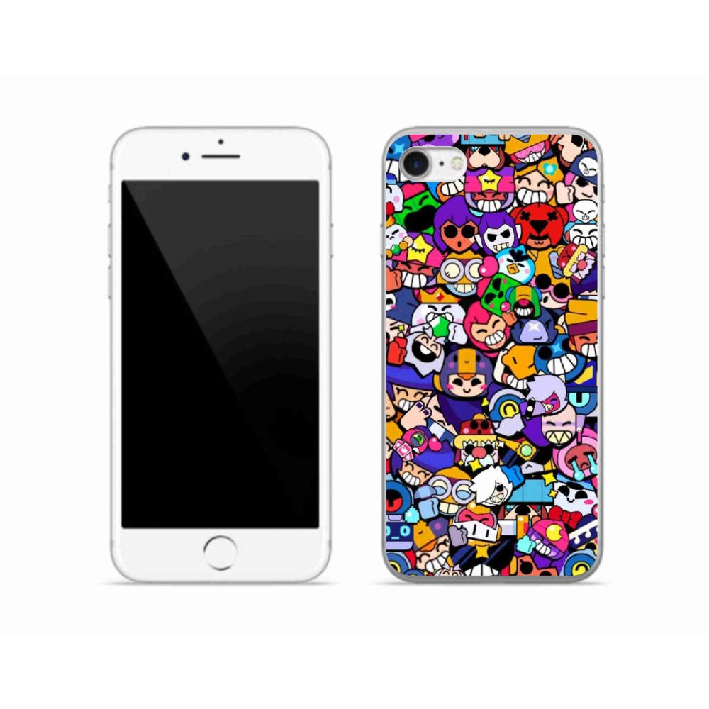 Gelový kryt mmCase na iPhone SE (2020) - brawl stars 2