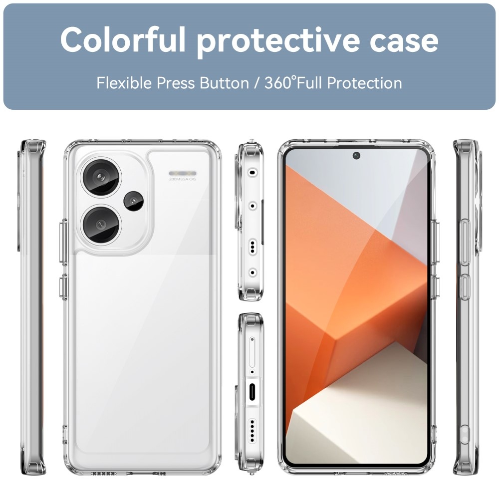 Gelový obal s pevnými zády na Xiaomi Redmi Note 13 Pro+ 5G - průhledný
