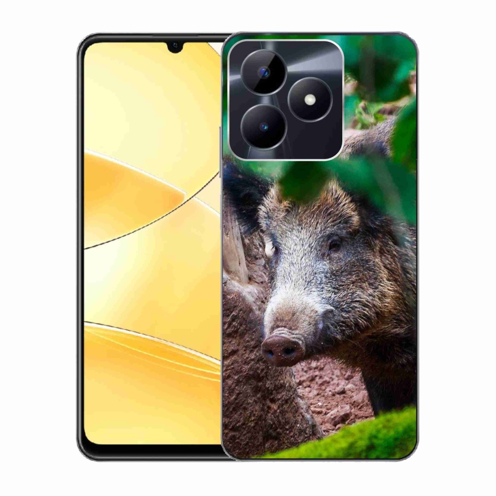 Gelový kryt mmCase na Realme C51/C53 - divoké prase