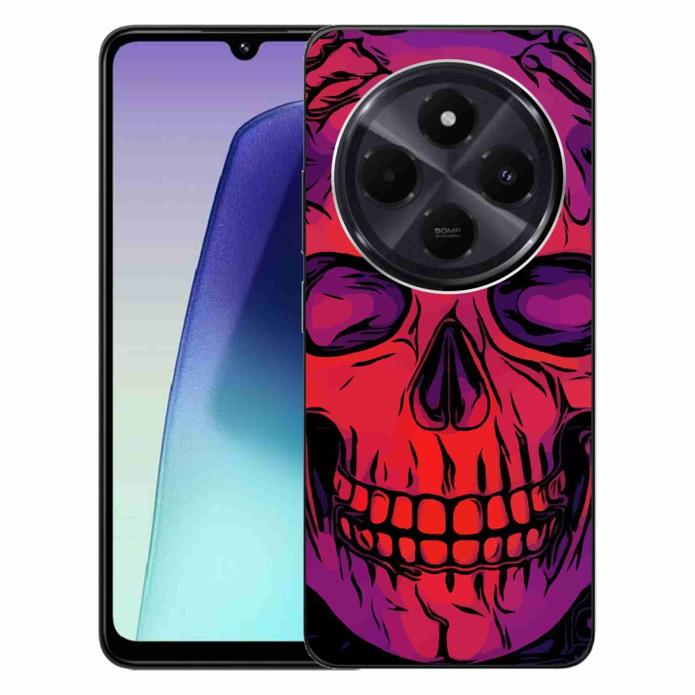 Gelový obal mmCase na Xiaomi Redmi 14C/Poco C75 - lebka
