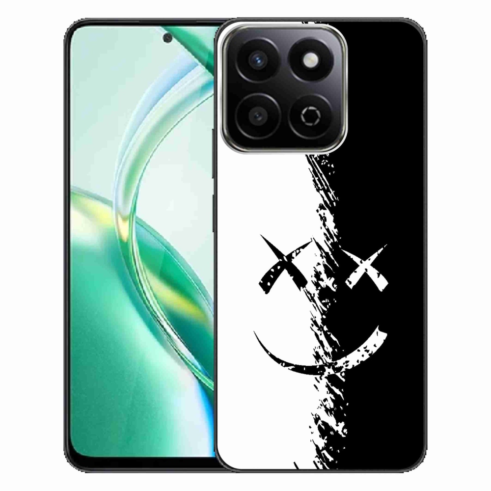 Gelový kryt mmCase na Honor 200 Smart 5G - černobílý smajlík