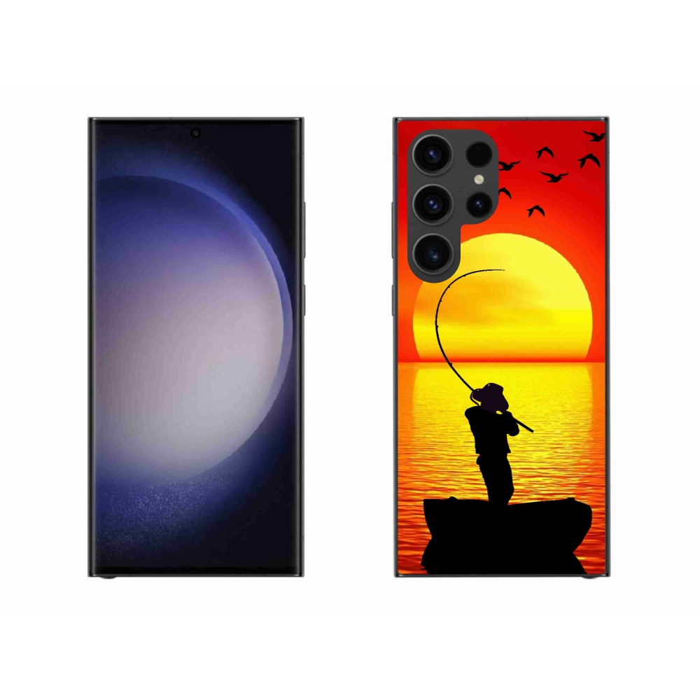 Gelový kryt mmCase na Samsung Galaxy S23 Ultra 5G - rybaření