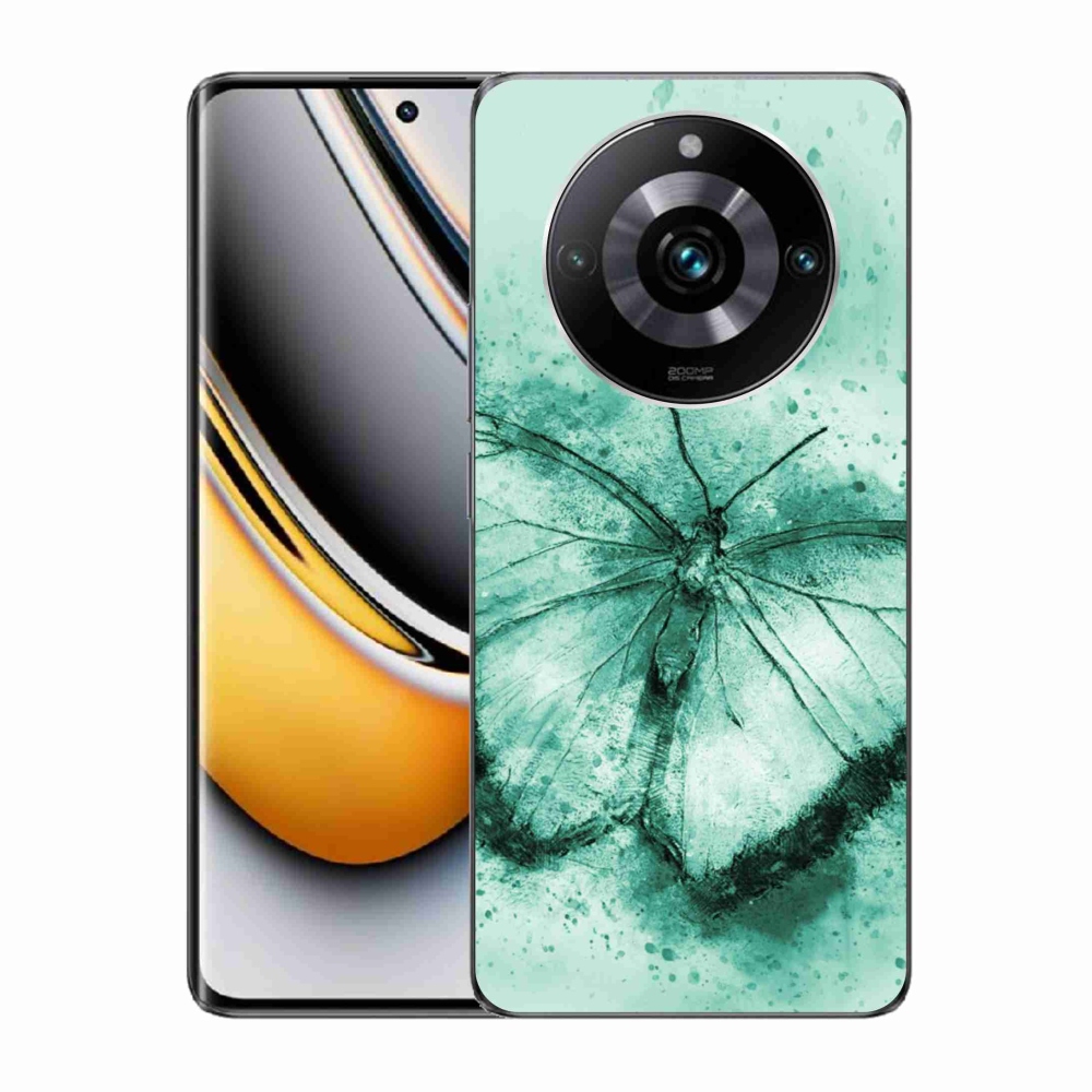 Gelový obal mmCase na Realme 11 Pro/11 Pro+ - zelený motýl