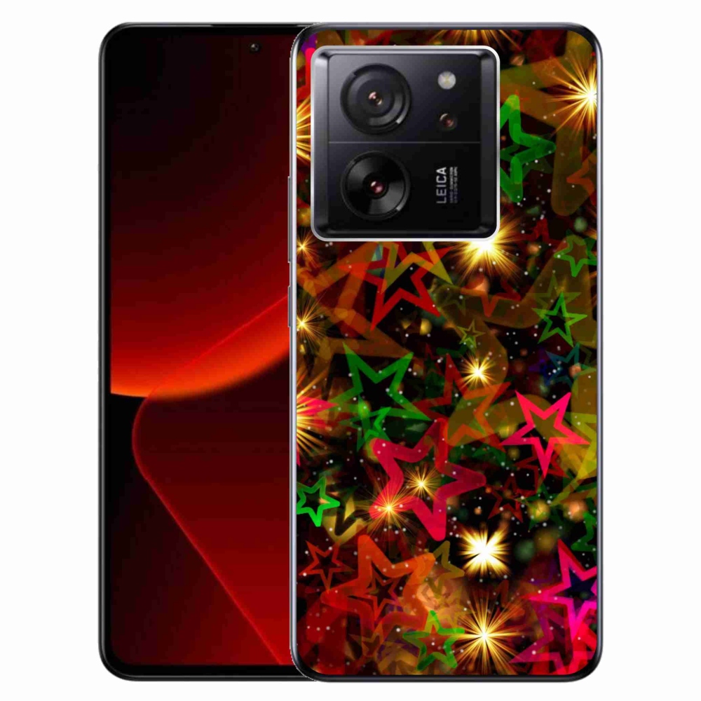 Gelový kryt mmCase na Xiaomi 13T/13T Pro - barevné hvězdičky