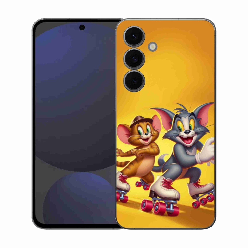 Gelový kryt mmCase na Samsung Galaxy S25 FE - tom a jerry