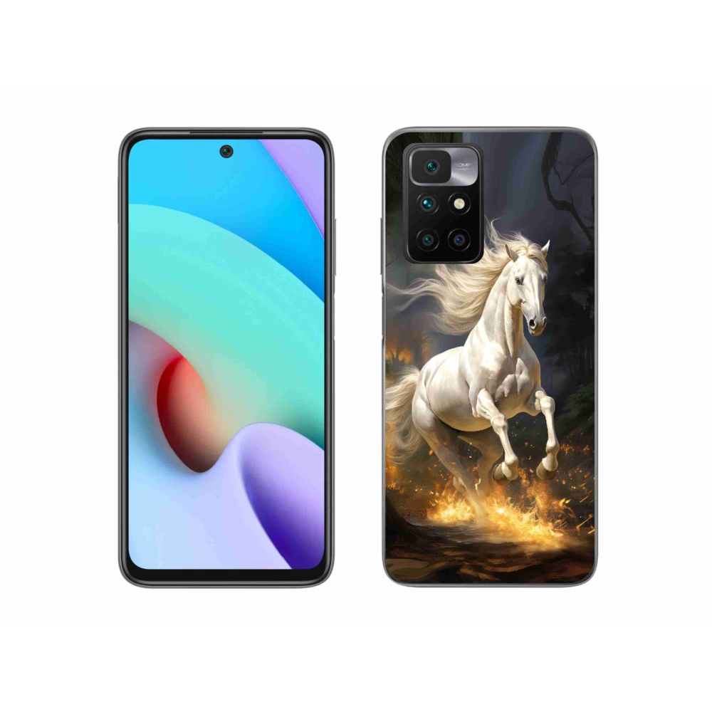 Gelový kryt mmCase na Xiaomi Redmi 10/Redmi 10 (2022) - bílý kůň 2