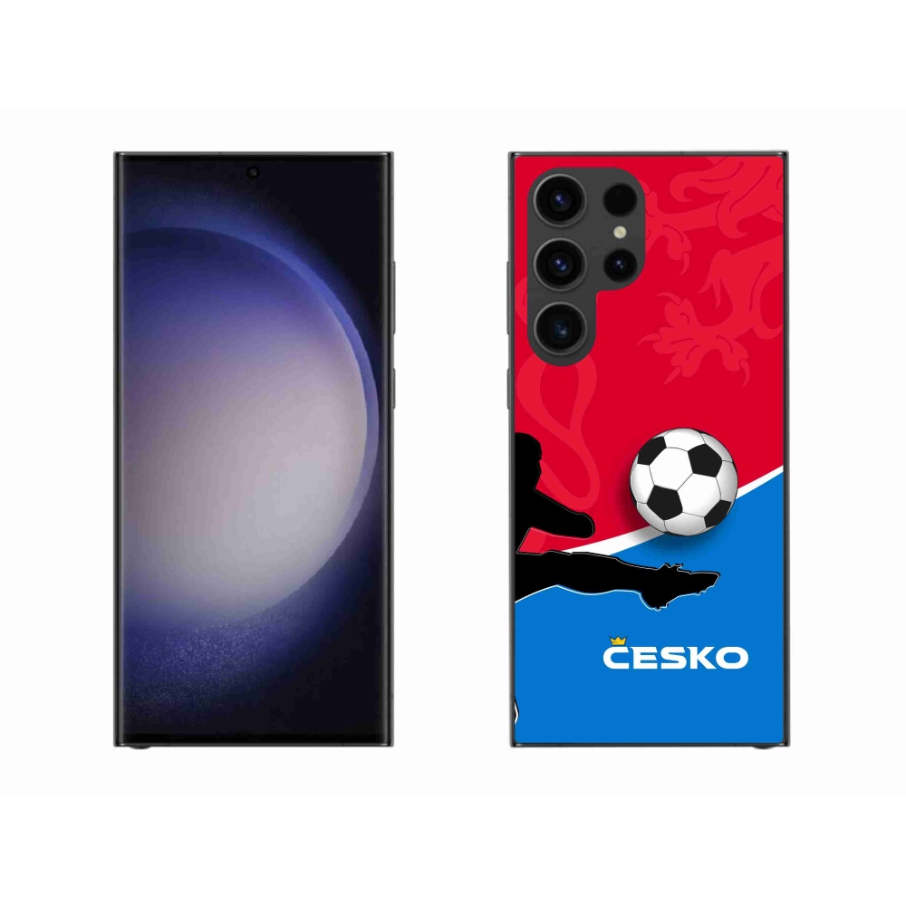 Gelový kryt mmCase na Samsung Galaxy S23 Ultra 5G - fotbal Česko 2