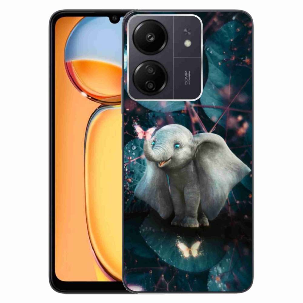 Gelový kryt mmCase na Xiaomi Poco C65/Redmi 13C - roztomilý slon
