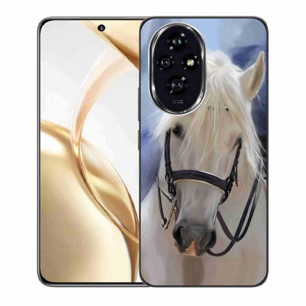Gelový kryt mmCase na Honor 200 5G - bílý kůň
