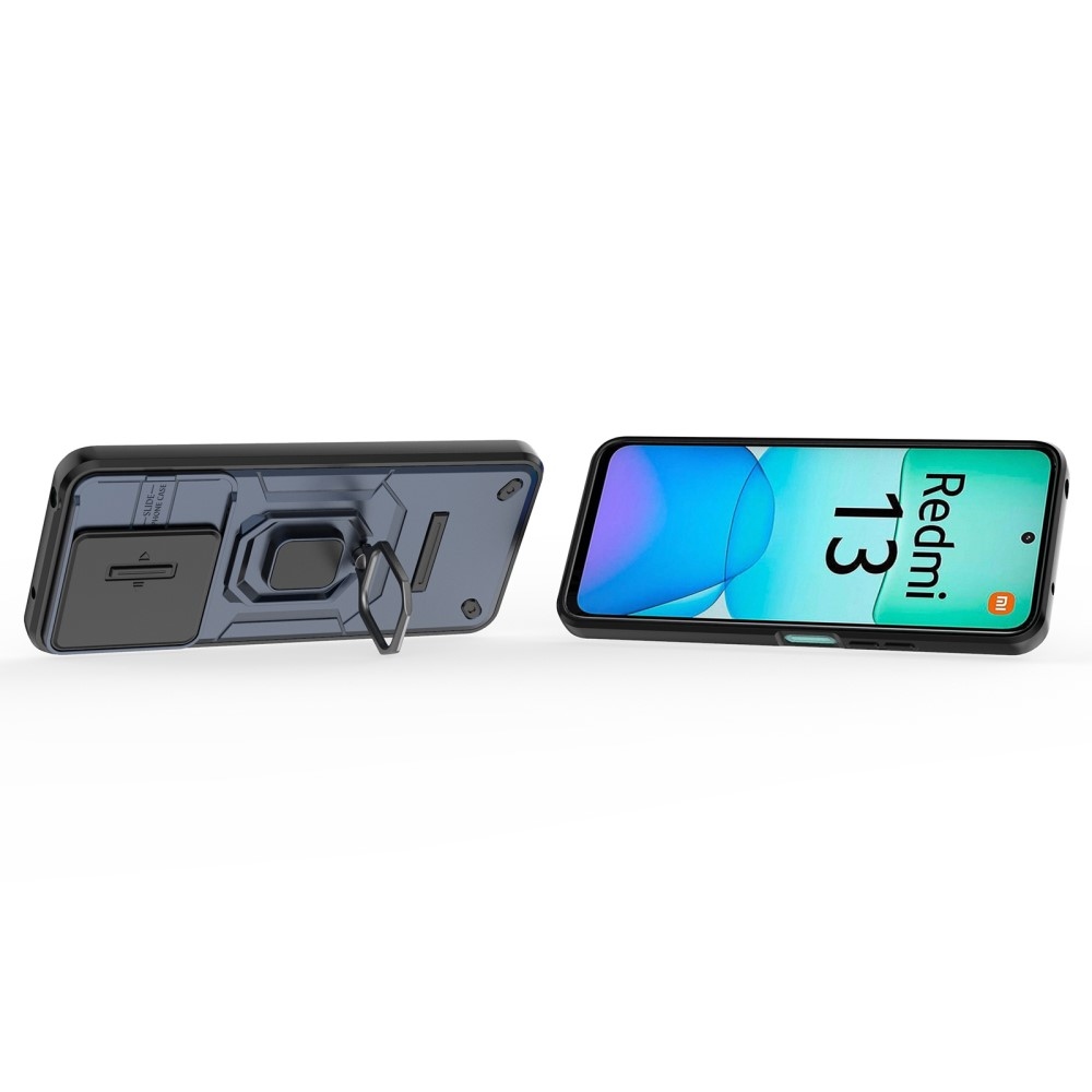 Lens odolný hybridní kryt na Xiaomi Redmi 13 4G/Poco M6 4G - modrý