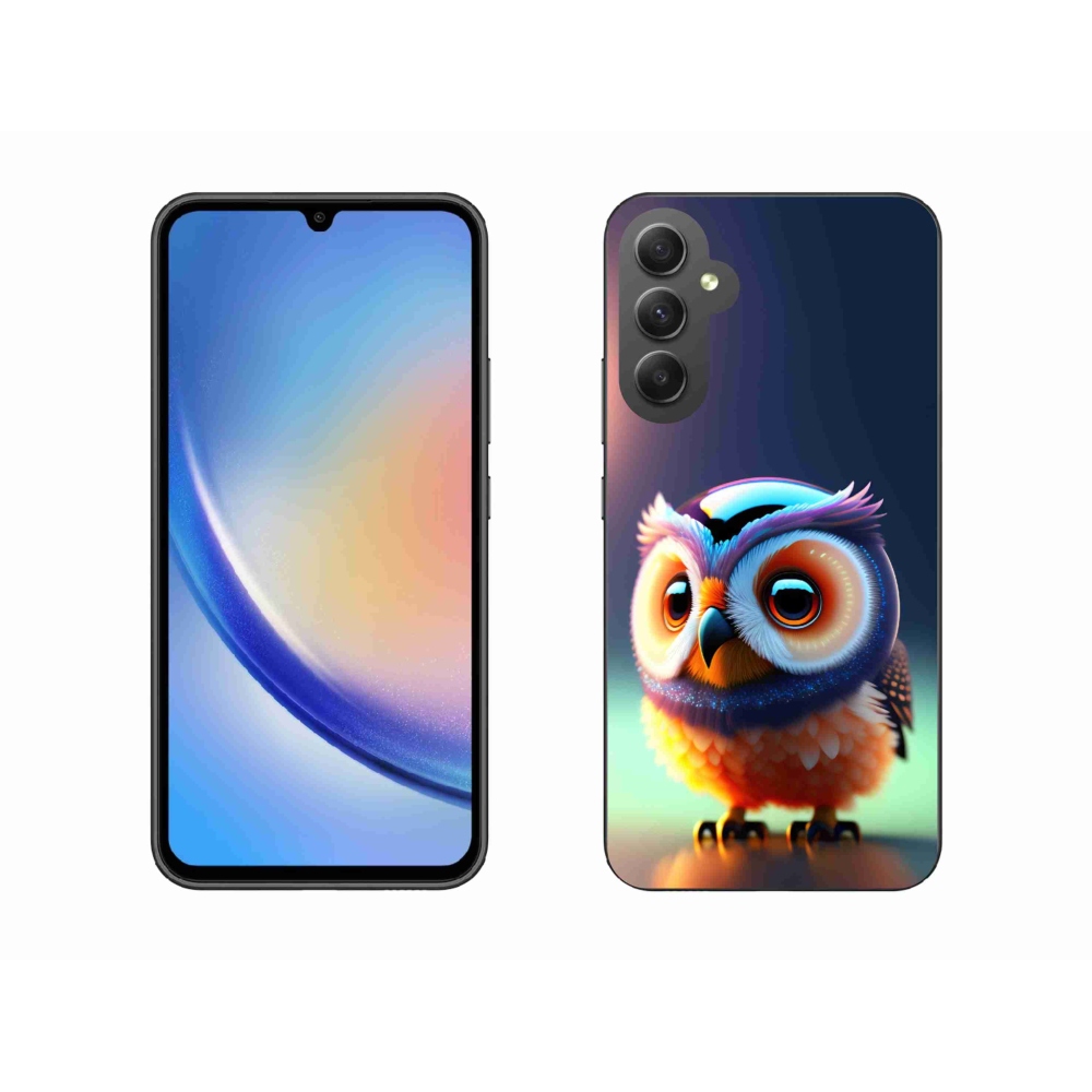 Gelový kryt mmCase na Samsung Galaxy A34 5G - sovička