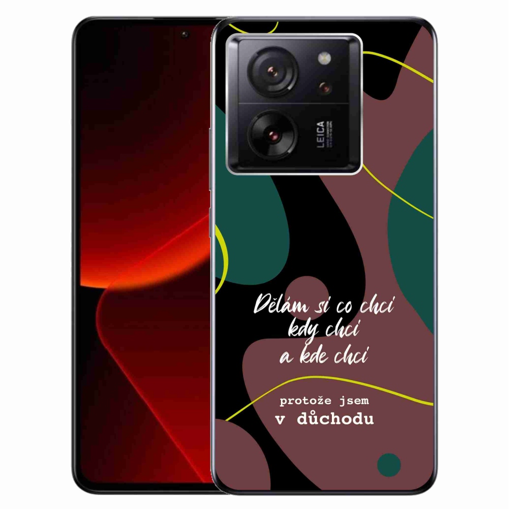 Gelový kryt mmCase na Xiaomi 13T/13T Pro - vtipný text 10 černé pozadí