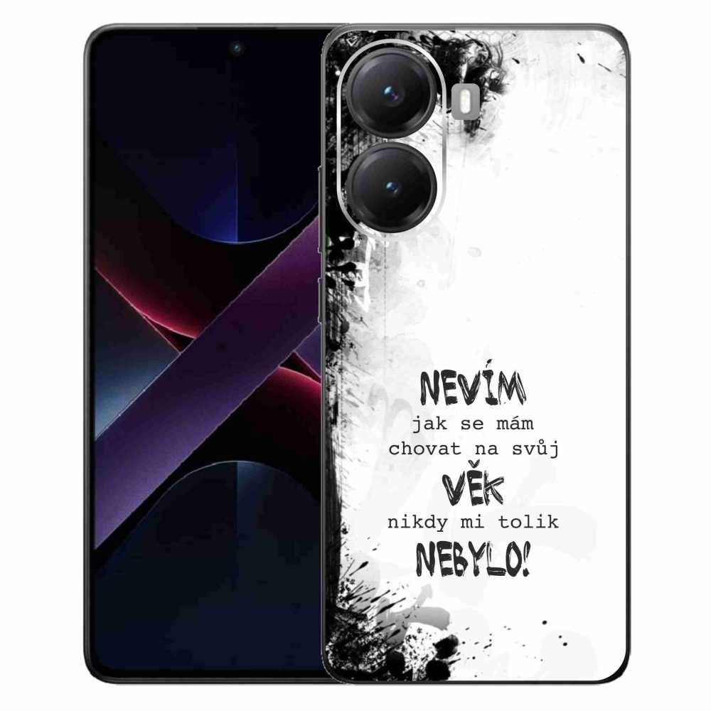 Gelový kryt mmCase na Xiaomi Poco X7 Pro 5G - vtipný text 14 bílé pozadí