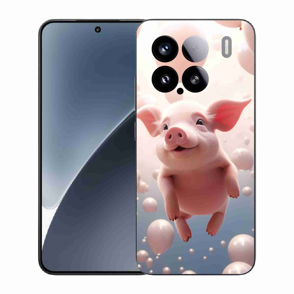 Gelový kryt mmCase na Xiaomi 15 - prasátko s balónky