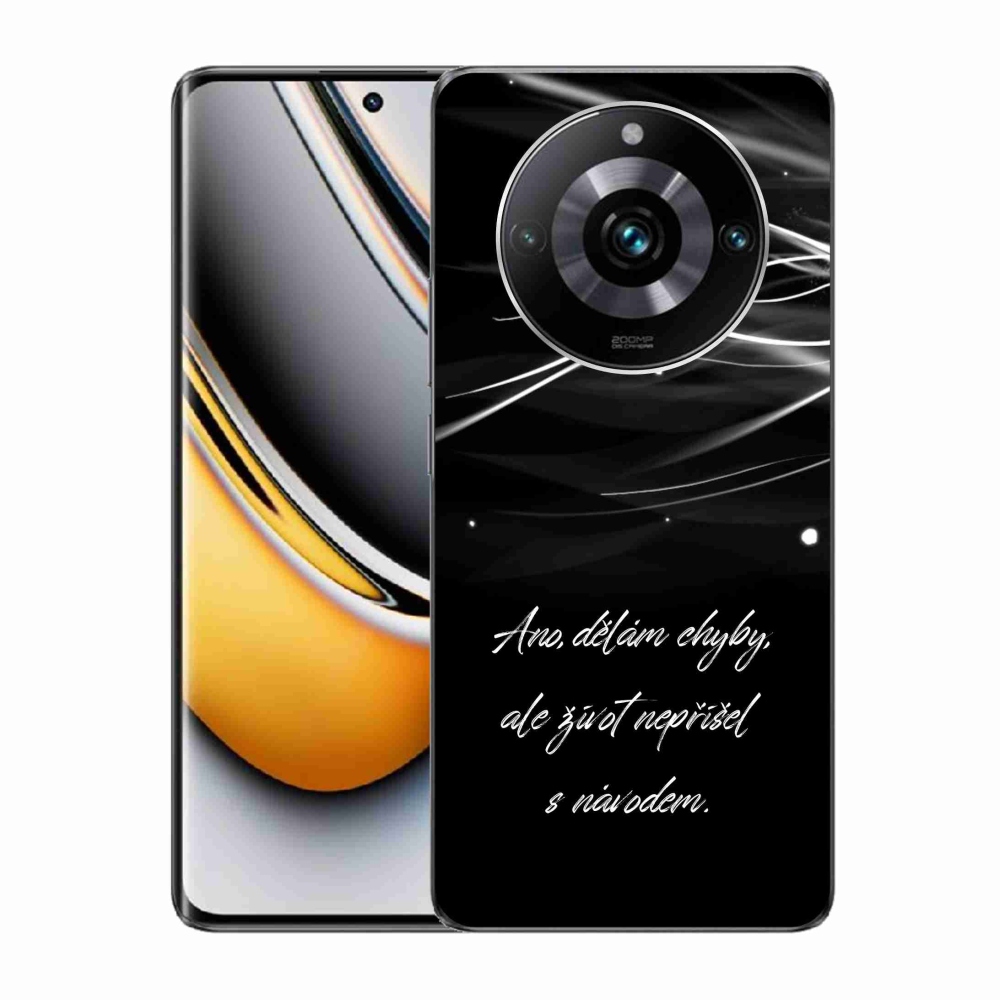 Gelový kryt mmCase na Realme 11 Pro/11 Pro+ - citát černé pozadí