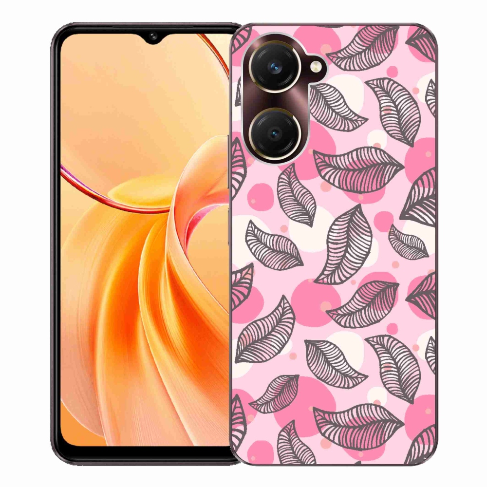 Gelový kryt mmCase na Vivo Y28s 5G - kreslené padající listy