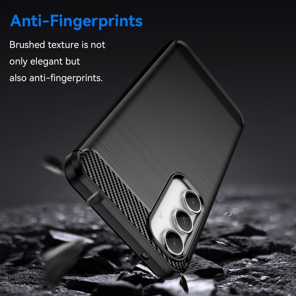 Carbon odolný gelový obal na Samsung Galaxy S23 FE - černý
