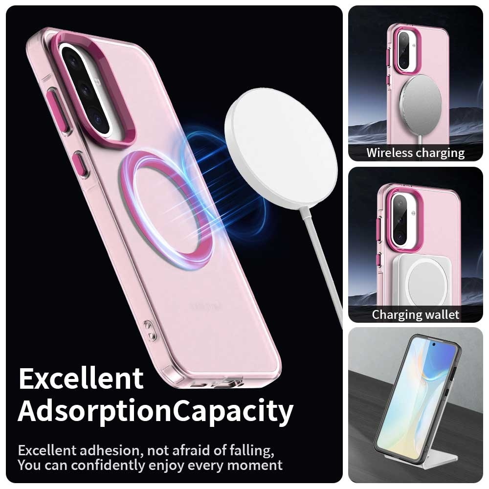 Candy gelový obal s MagSafe na Samsung Galaxy A36 5G/A56 5G - červený