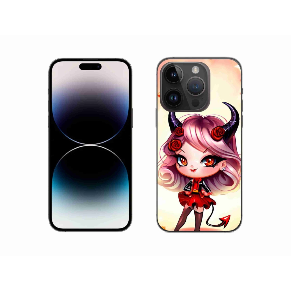 Gelový kryt mmCase na iPhone 14 Pro - kreslená čertice