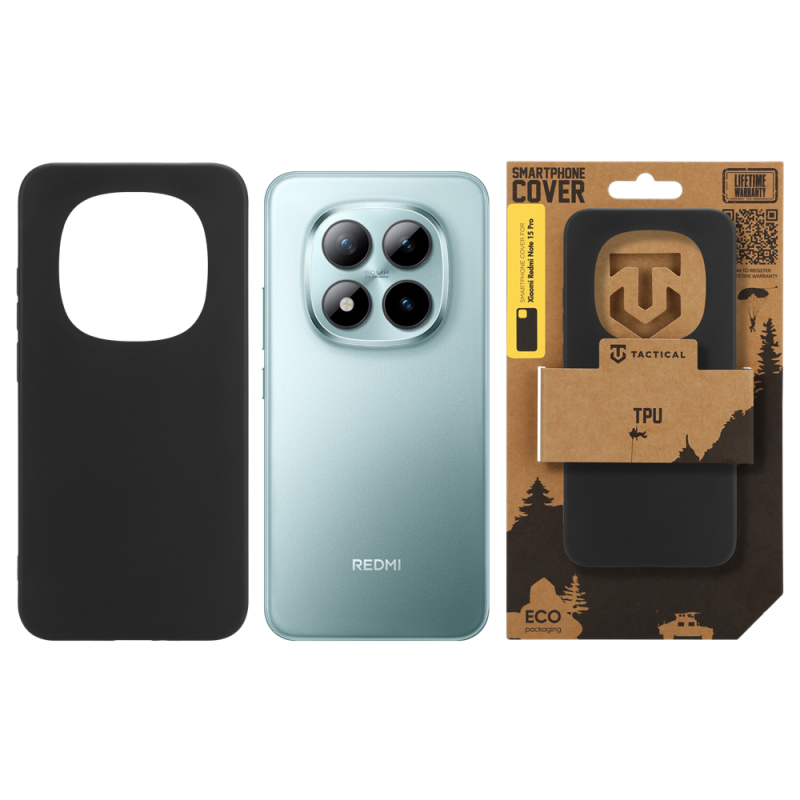 Tactical TPU Kryt pro Xiaomi Redmi Note 15 Pro Black 