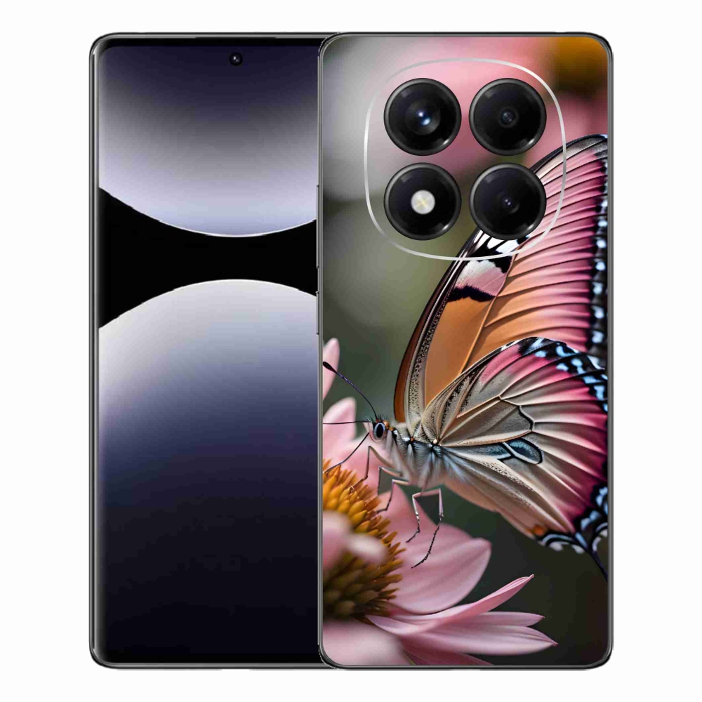 Gelový kryt mmCase na Xiaomi Redmi Note 14 Pro - barevný motýl