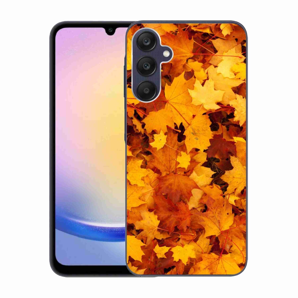 Gelový kryt mmCase na Samsung Galaxy A25 5G - javorové listy