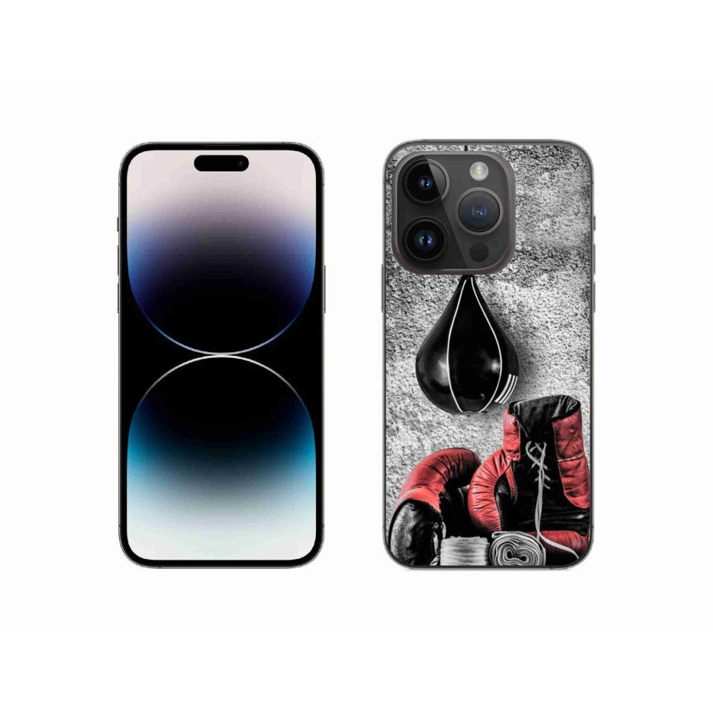 Gelový kryt mmCase na iPhone 14 Pro 6.1 - boxovací pytel a rukavice