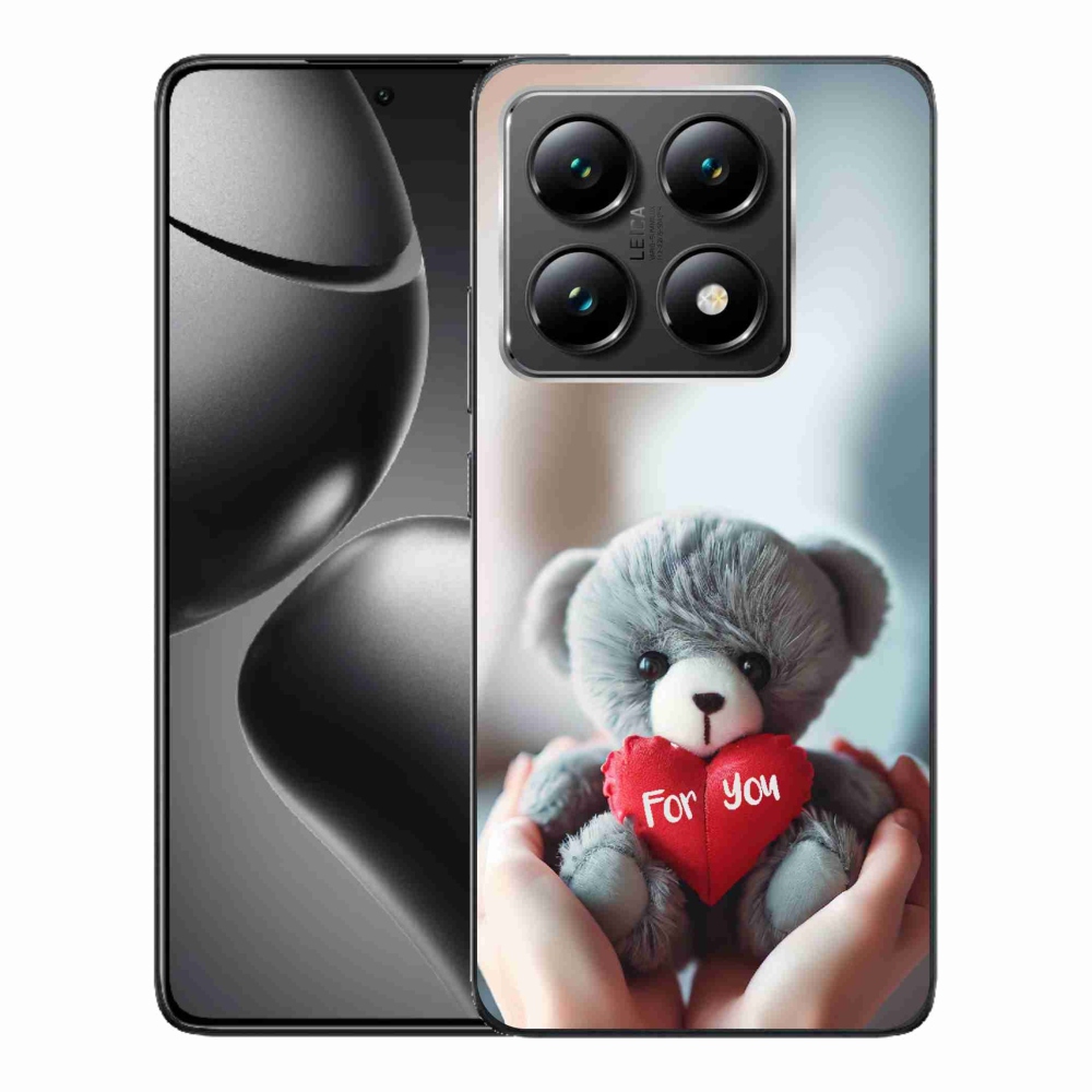 Gelový kryt mmCase na Xiaomi 14T - medvídek pro zamilované