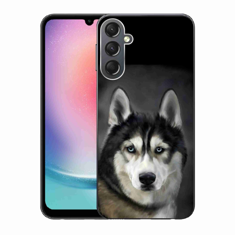 Gelový obal mmCase na Samsung Galaxy A24 - husky