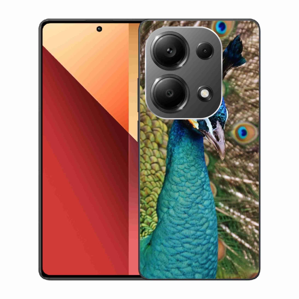 Gelový kryt mmCase na Xiaomi Redmi Note 13 Pro 4G/Poco M6 Pro - páv