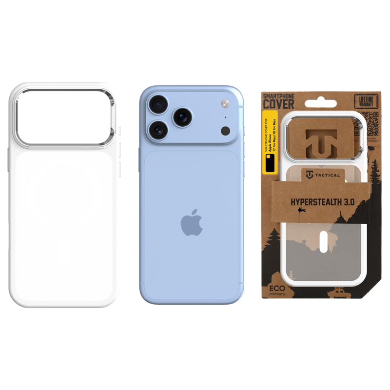 Tactical MagForce Hyperstealth 3.0 Kryt pro Apple iPhone 18 Pro Max/17 Pro Max Snow White
