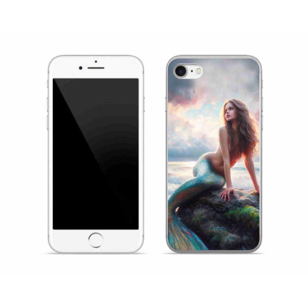 Gelový kryt mmCase na iPhone SE (2020) - mořská panna