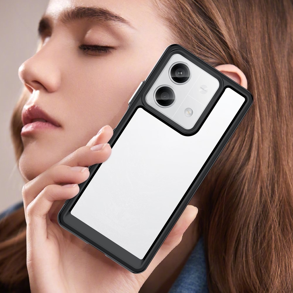 Gelový obal s pevnými zády na Xiaomi Redmi Note 13 5G - černý