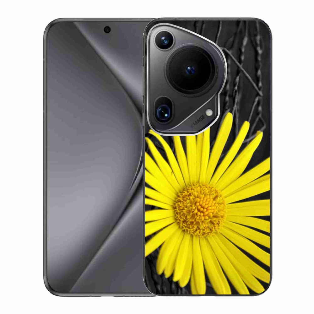 Gelový kryt mmCase na Huawei Pura 70 Ultra - žlutá květina