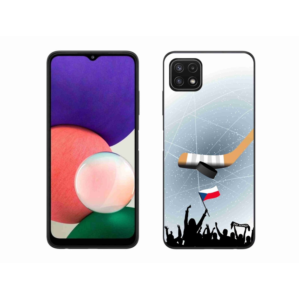 Gelový kryt mmCase na Samsung Galaxy A22 5G - fanoušci hokeje