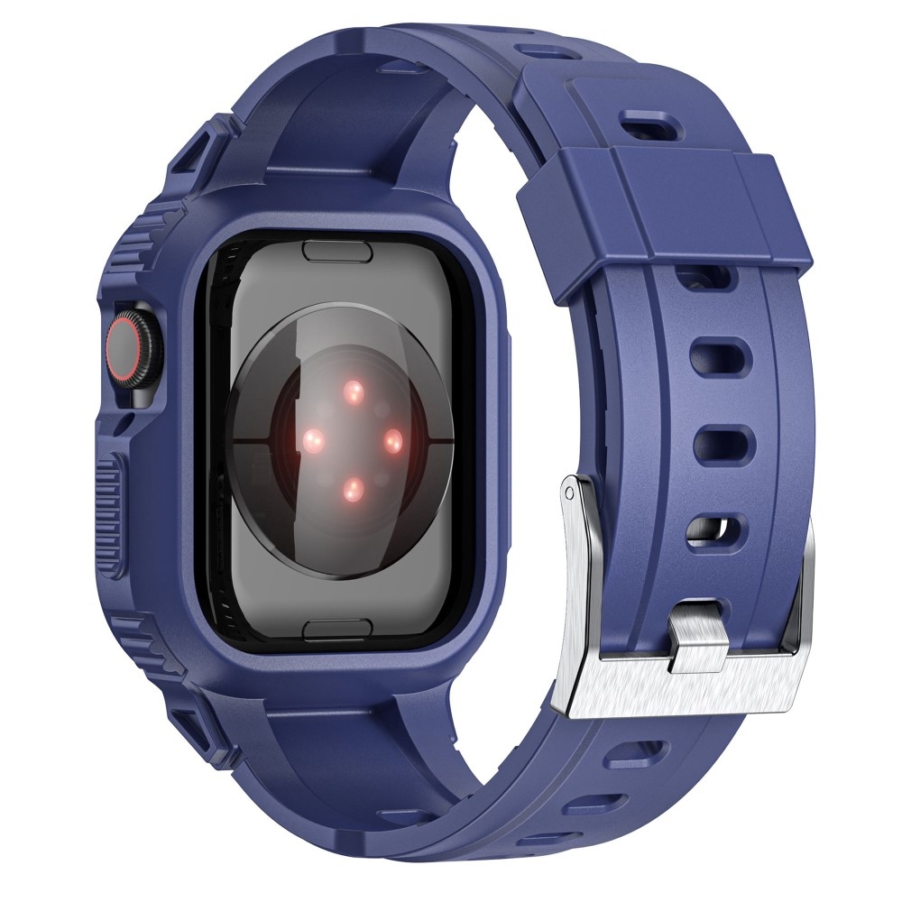 Drop ochranné silikonové pouzdro s řemínkem na Apple Watch Ultra 49mm - modré
