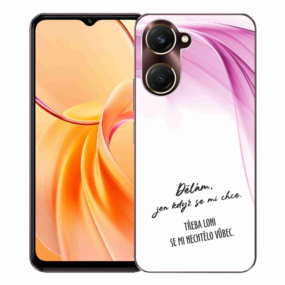 Gelový kryt mmCase na Vivo Y28s 5G - vtipný text 12 bílé pozadí